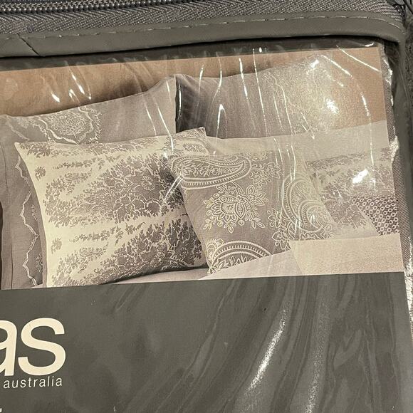 Kas Australia Kamiri Euro Sham Pillow Bedroom Decor 26" Square Home Accessory - Picture 4 of 6